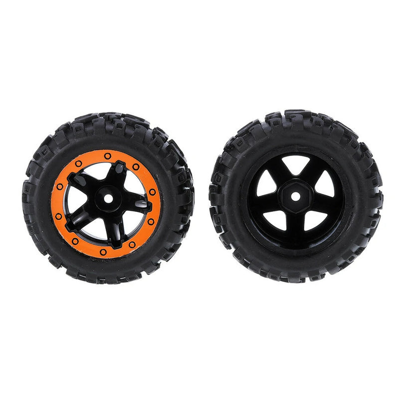 2PCS Tires Wheels Rims for HBX 16889 1/16 RC Car Vehicles Spare Parts M16038