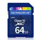 Microdrive Class10 High Speed SD Memory Card 128G/64G SD Card Flash Card Smart Card for Camera Driving Recorder Laptop Computer