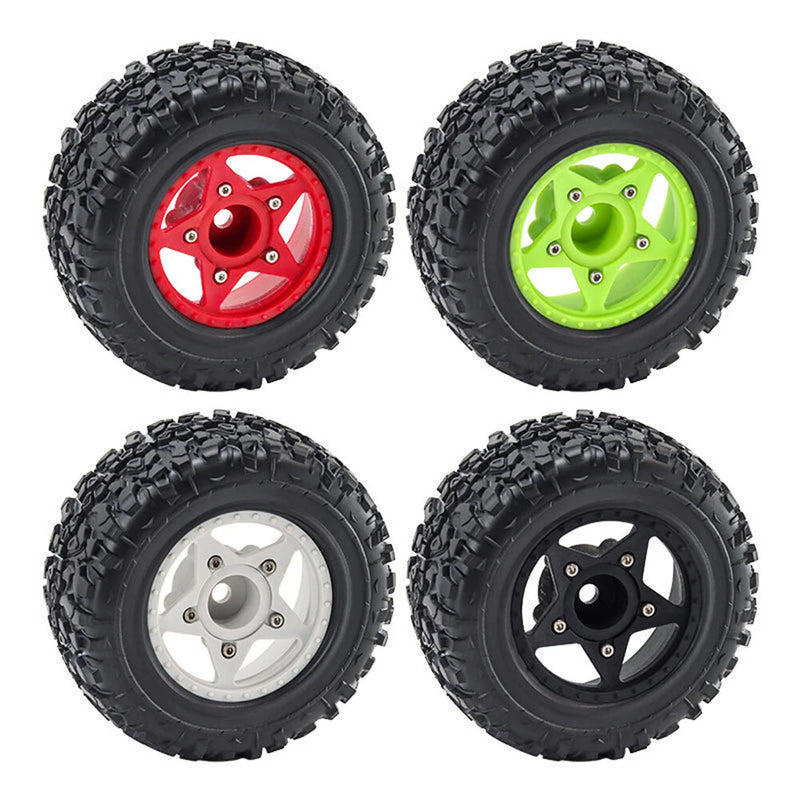 4PCS D231 Upgraded Off-Road Tires Wheels for 1/8 1/10 Short Course Truck RC Cars Vehicles Models Parts Accessories