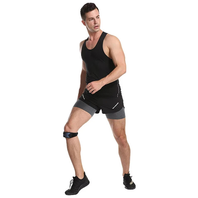 AOLIKES 1PCS Adjustable Knee Pad Knee Pain Relief Patella Stabilizer Support for Hiking Football Basketball Running Sport