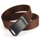 ZANLURE 125cm Metal Buckle Tactical Belt Nylon Wistand Inserting Buckle Military Fan for Men Women