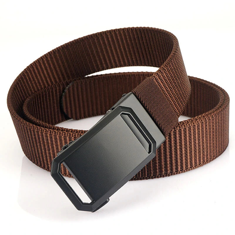 ZANLURE 125cm Metal Buckle Tactical Belt Nylon Wistand Inserting Buckle Military Fan for Men Women