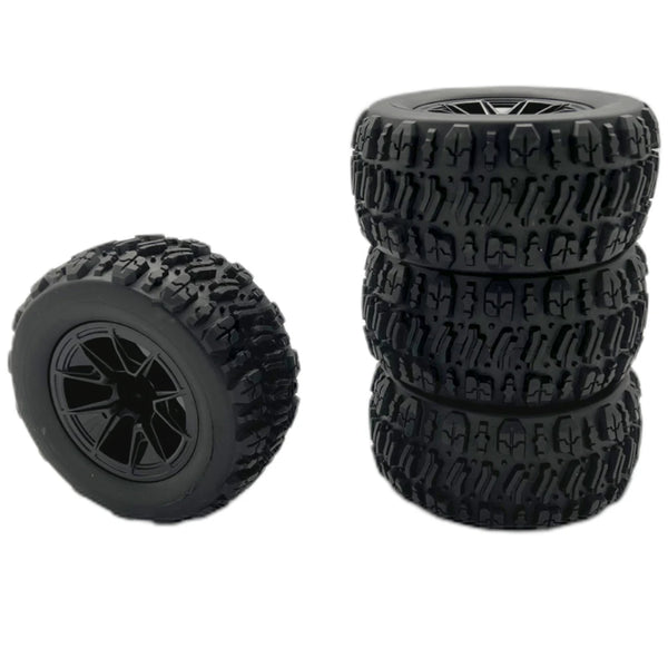 4PCS Upgraded Tires Wheels for Wltoys 144010 MJX 14209 14210 1/14 1/16 RC Cars Vehicles Models Spare Parts