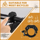 WEST BIKING 85 dB Mini Bicycle Bell Ring Fits 22.2-31.8mm Handlebars Clear Ringtone Aluminum Alloy Invisible Bell for MTB Cycling Safety
