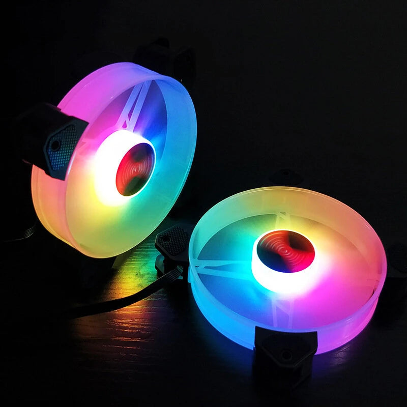 COOLMOON 120mm CPU Fan RGB 6PIN Colorful Lamp 12CM Radiator Cooler Mute PC 5VDC 12VDC ARGB Hydraulics Bearings Ventilador Chassis Fans