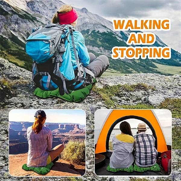 IPRee 48.5x37.5cm Ultralight Air Cushion Outdoor Camping Sleep Cushion Folding Inflatable Pillows Chair Cushion Seat Pads With Storage Bag