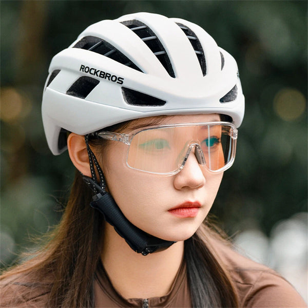 ROCKBROS SP350 Photochromic Cycling Goggles Anti-Fog HD Large-frame Lens Outdoor Sports UV400 Protection Sunglasses