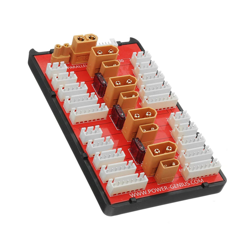2 IN 1 PG Parallel Charging Board XT30 XT60 Plug Supports 4 Packs 2-8S Lipo Battery