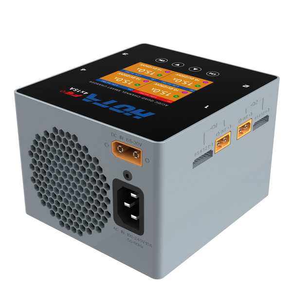 HOTA F6+ AC/DC AC500W DC250Wx4 15Ax4 Smart Balance Charger for Lipo LiIon NiMH Battery