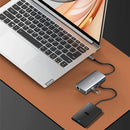 Lenovo ERAZER XC10V 10-in-1 Type-C Docking Station USB Adapter with USB3.0*3 / USB-C PD100W / HD / Gigabit RJ45 / SD&TF Card Reader Slot / 3.5mm Audio for PC Laptop MacBook HUAWEI XIAOMI Plug and Play