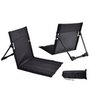 IPRee Foldable Beach Mat Lounge Camping Chair Outdoor Garden Park Single Lazy Chair Backrest Cushion Picnic Camping Folding Back Chair Beach Chairs