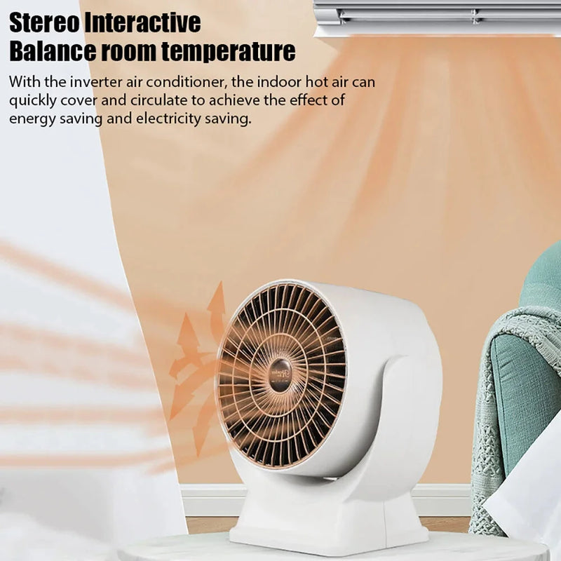 650W Electric Heater with Rapid Heating Intelligent Temperature Control Overheat Protection for Home Office Use