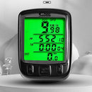 Waterproof LCD Display Cycling Bike Bicycle Computer Odometer Speedometer with Green Backlight bicycle computer bike