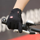 XANES Windproof Warm Gloves for Winter Anti Slip Silicon Touch Screen Full Finger Cold-proof Bicycle Cycling Touchscreen Sport Gloves