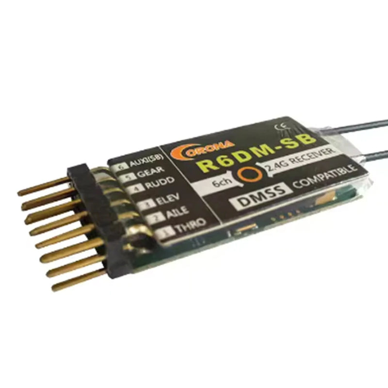 CORONA R6DM 2.4GHz 6CH DMSS Compatible Receiver for JR XG6 XG7 XG8 XG11  XG14 Radio Transmitter