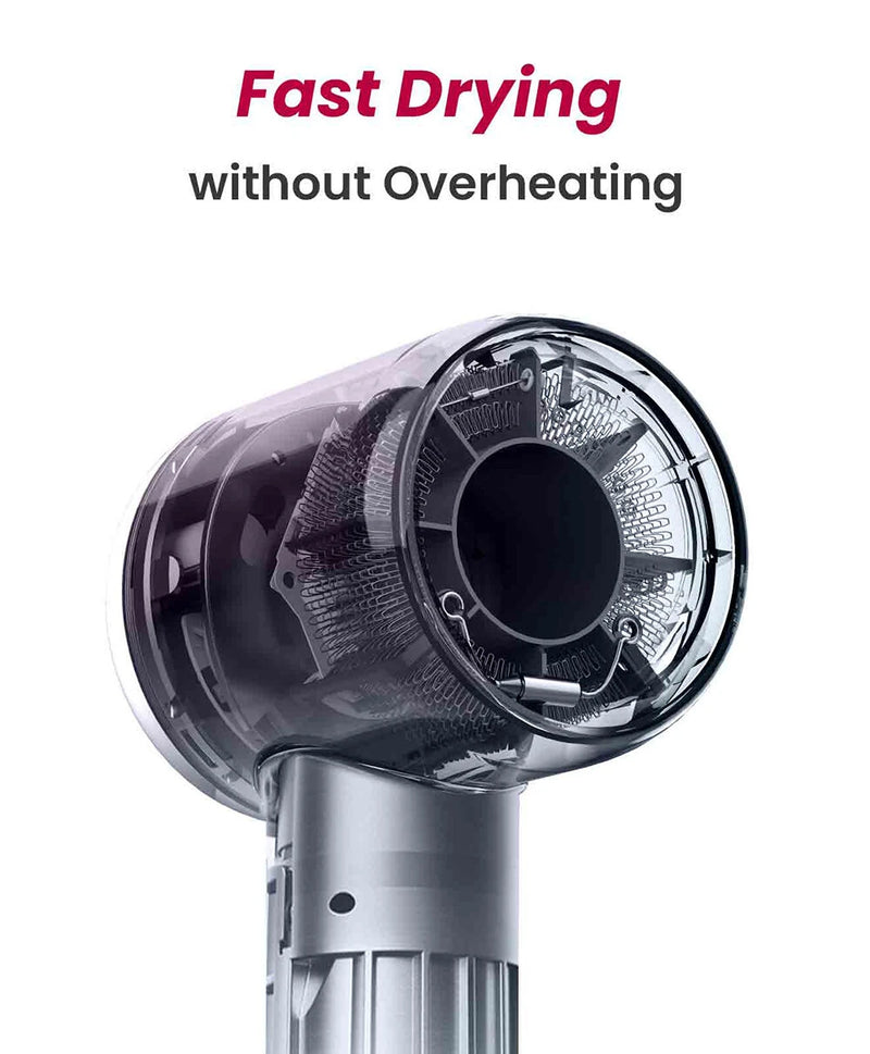 COSHARE HD10E High-Speed Hair Dryer 8 Billion Negative Ions 110,000 RPM Hair Dryer Lightweight Design EU Plug