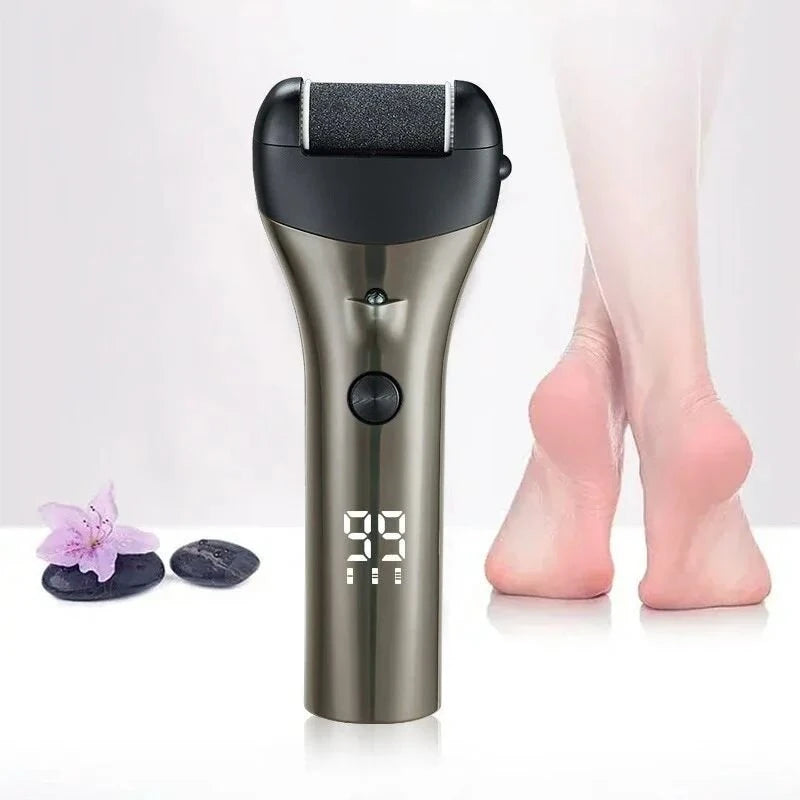 Rechargeable Electric Foot Callus Remover with USB Charging 3-Speed Digital Display Gentle Callus Remover Smooth Feet Tool For Home Use