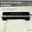 NovuLife 120W Vacuum Sealer Machine for Kitchen 30cm Sealing Built-in Cutter & Removable Drip Tray EU Plug Compact & Efficient