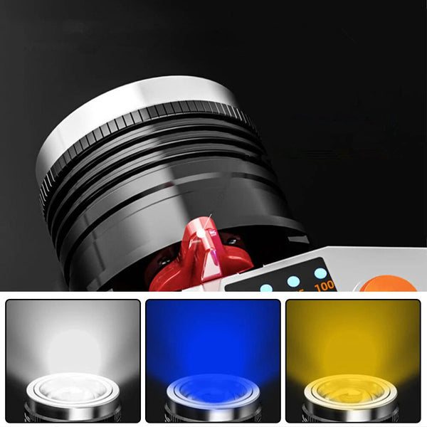 Outdoor 500LM Wave Sensor Headlamp White Yellow Blue 3 Light Source Fishing Headlights USB Charging Night Running Lamp