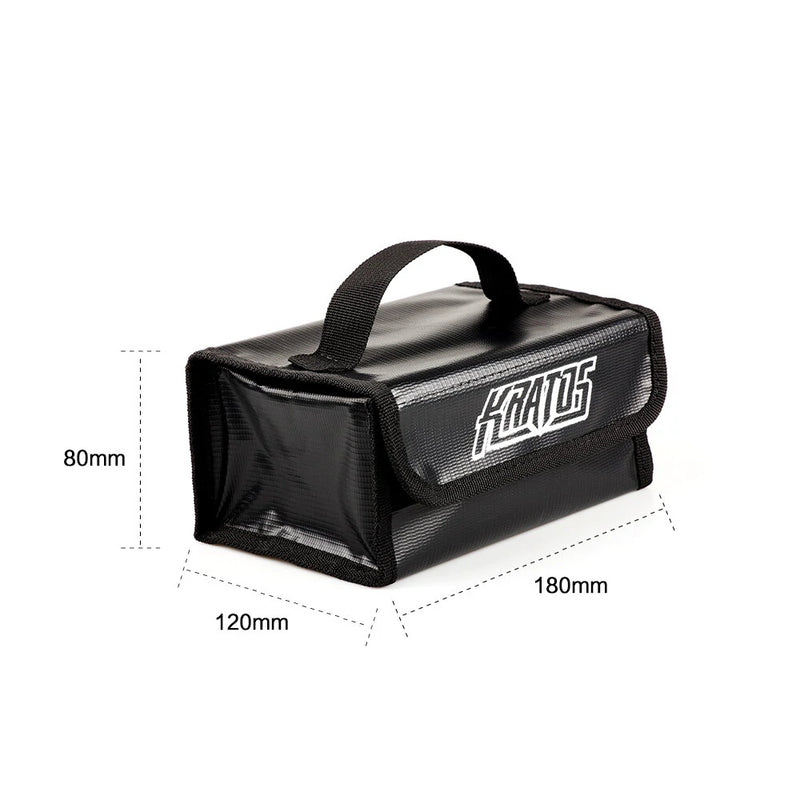 HGLRC KRATOS 80*120*180mm Explosion-proof Fire Retardant Portable Safety Storage Bag Carry Bag for Lipo Battery Charger