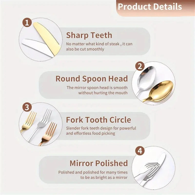 IPRee 11pcs Stainless Steel Flatware Set for Camping, Hiking & Outdoor Dining - Polished Finish Portable Cutlery Kit with Plates, Spoons, Forks, Travel Utensil Set for Picnics & Backpacking