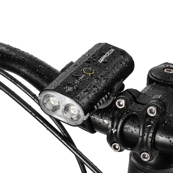 Astrolux BC2 Double 800LM LED Bright Bike Light 2600mAh Battery IP64 Waterproof 5 Light Modes Type-C Rechargeable Bicycle Front Light Flashlight