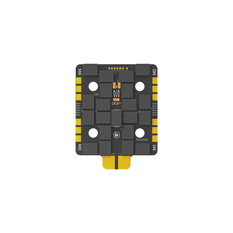 20*20mm iFlight Borg 5S Flight Controller 5V 12V BEC with 60A 60RS 4-8S ESC Stack Built-in ELRS 2.4GHz Receiver for RC FPV Racing Drone