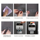 Bathroom Organizer Shelf Wall Mount Toilet Paper Holder Large Capacity Wall-mounted Double-layer Toilet Paper Holder No Drilling Installation Waterproof Paper Towel Storage Box Suitable for Bathroom Organization