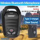 ABBREE AR-639 Wireless Handheld bluetooth Microphone Speaker Type-C for Baofeng UV-5R UV-21 PRO Quansheng UV-K5 K6 TK11 Walkie Talkie