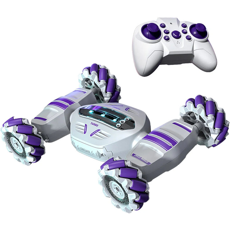 S-002 2.4G 4WD Stunt RC Car Watch Gesture Sensor Induction Deformation LED Light 360 Rotation Twist Drift Radio Remote Control Climbing Vehicle Model Children Kids Electronic Toys