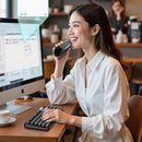 MOFii AI Voice Keyboard and Mouse Set Wireless bluetooth Combo 66 Languages Translation Type-C Rechargeable AI Shortcut Key for Computer Laptop