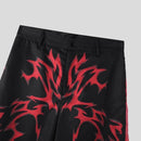 INCERUN Mens Solid Color Gradient Pattern Pant Comfortable Button Zipper Wide Legged Long Trousers for Men