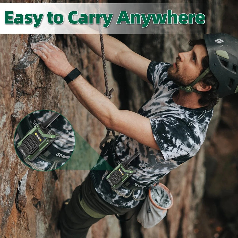 CHIERDA XA501 Walkie Talkie Wireless Frequency Pairing Long Range HD Call Hands-Free Type-C Flashlight UHF 400-480 MHz Li-ion Battery Outdoor Communication