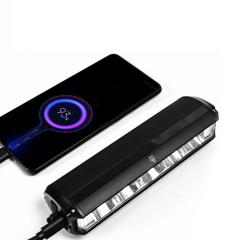 BIKIGHT 3250LM Bike Front Light 8000mAh USB Rechargeable 4 Light Modes Waterproof Bicycle Headlight
