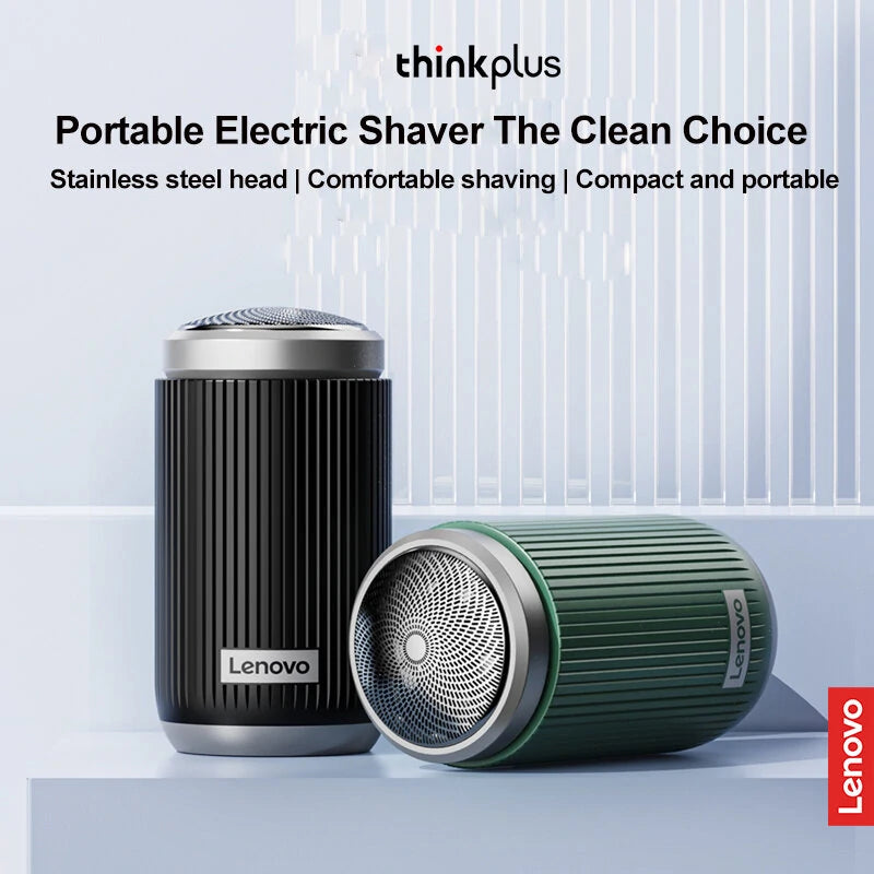 Lenovo Thinkplus ES10 Rechargeable Mini Electric Shaver IPX6 Waterproof Level 350mAh Batterye Capacity Wet and Dry Dual Use