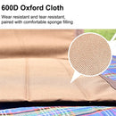 IPRee Foldable Beach Mat Lounge Camping Chair Outdoor Garden Park Single Lazy Chair Backrest Cushion Picnic Camping Folding Back Chair Beach Chairs