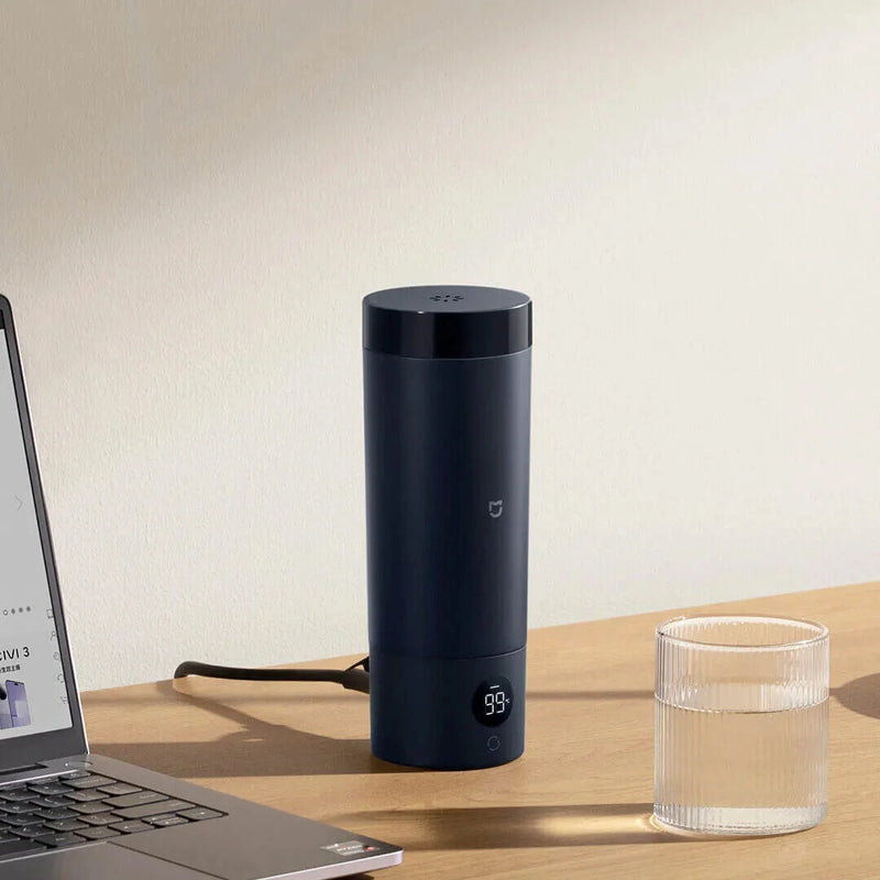 Xiaomi Mijia Portable Electric Heating Cup 2 350mL Temperature LED Thermos 316 Stainless Steel Boiling Cup Kettle For Travel Coffee