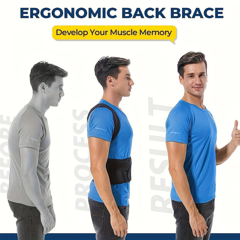 Adjustable Back Support Belt Back Posture Corrector Shoulder Lumbar Spine Support Back Protector