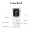 Guudgo 5G 2.4G WiFi Video Doorbell 1080P Tuya Outdoors Wireless Intercom Human Detection Waterproof Wireless Visual Door Bell Camera Smart Home Surveiilance Devices APP Alarm Push