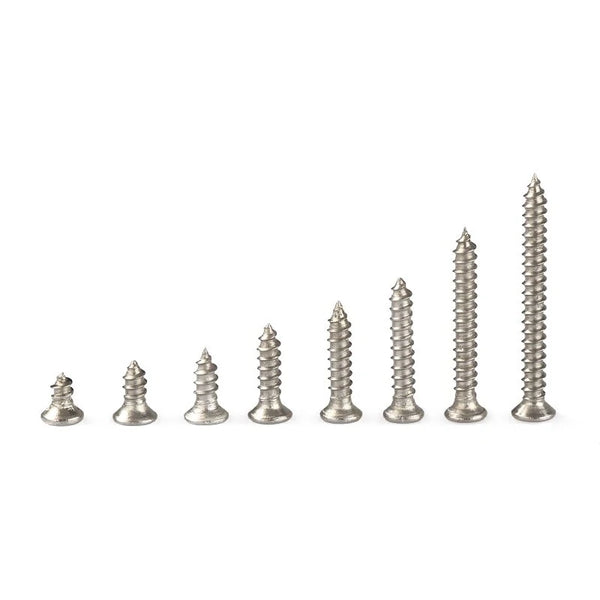 800pcs M2 Self Tapping Stainless Steel Screws Assortment Kit Replacement