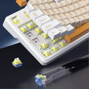 AJAZZ AK870 V2 Tri-mode Mechanical Keyboard 75% RGB Hot-Swaddable Gasket Structure 10000mAh Battery Wireless Gaming Keyboard