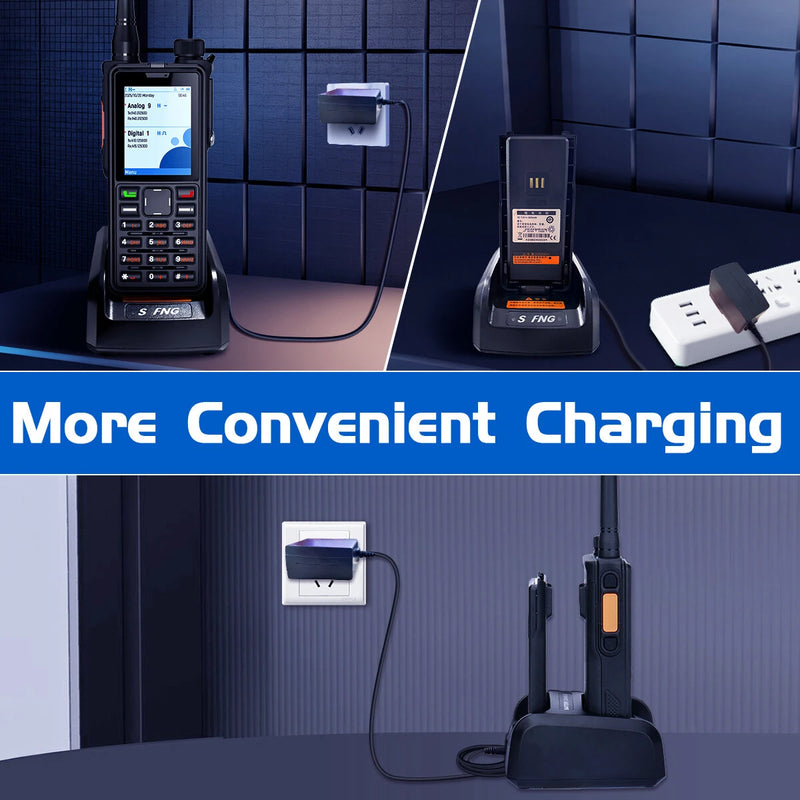 ABBREE AR-880 10W DMR Dual Time Slot Digital Walkie Talkie High Power 512 Channels 2.4 Inch Color Screen VHF UHF IP67 Waterproof Amateur Two Way Radio