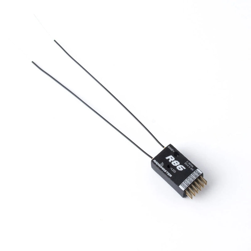 RadioMaster R86 2.4GHz 6CH Over 1KM PWM Nano Receiver Compatible FrSky D8 Support Return RSSI for RC Drone