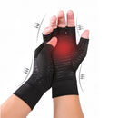 KALOAD 1Pairs Copperion Arthritis Compression Gloves for Adult Relieve Hand Pain Swelling Carpal Tunnel Support Half Finger Joints Therapy