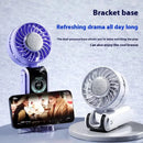 100 High Speed Handheld Fan with Smart LED Display Semiconductor Cooling Fan Portable Rechargeable Folding Small Fan