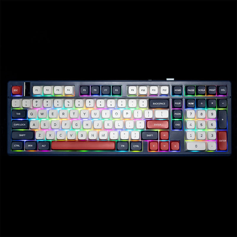 GAMAKAY TK101 Tri-mode Custom Mechanical Keyboard 101 Keys Hot Swappable RGB Gasket-mount 2.4G/bluetooth/Wired Gaming Keyboards