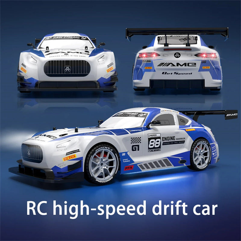 XJRC XJ-1997 RTR 1/16 2.4G 4WD Drift RC Car Mini Racing LED Light Remote Control High-Speed Motor On-Road Race Vehicle Model Boys Gifts Toys