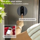 Tuya Smart WiFi 4.3" LCD Digital Peephole Door Viewer Camera 1080P 5000mAh PIR Motion Detection Two-way Intercom Work with Alexa Google Assistant