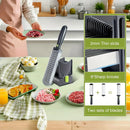 Fresh Meat Cutter Multifunctional Stainless Steel Meat Slicer Fast Meat Slice Home Kitchen Meat Cutter for Beef Lamb Pork Cuts