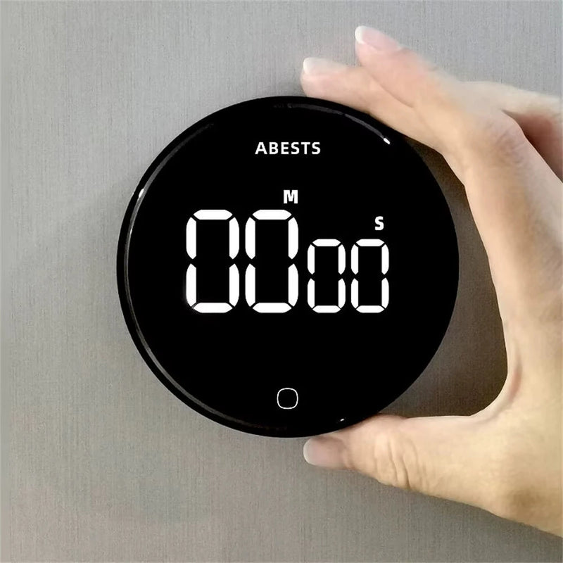 Magnetic LED Digital Timer Stopwatch Alarm Countdown Timer Rotating Volume Adjustment For Kitchen Cooking Learning